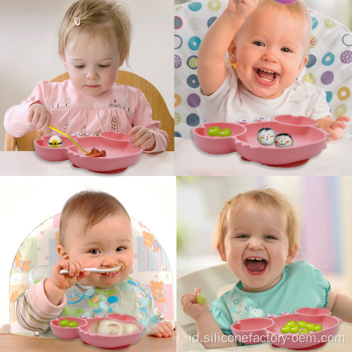 Piring silikon yang dapat digunakan kembali bayi pemotong bayi